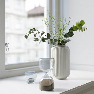 ЭФТЕРТАНКА, декоративные песочные часы, прозрачное стекло/песок, 15 см