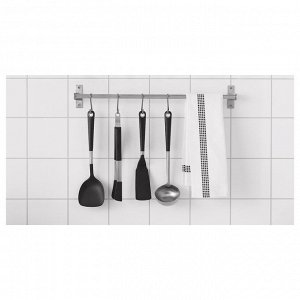 IKEA 365+ HJLTE, Лопатка для вока, нержавеющая сталь/черный