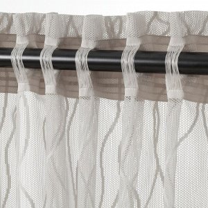 Прозрачные шторы GLESGRE, 1 пара, серые, 145x250 см