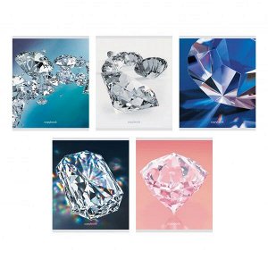 Набор тетрадей 48 л А5 клетка "Канц-Эксмо Diamonds" мокрый шелк мат.лам. 2шт.