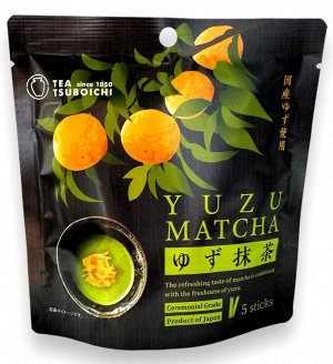 Напиток растворимый TSUBOICHI "Yuzu Matcha" освежающий 5 стиков, м/у 80г, 1/12