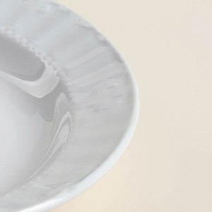 Тарелки SL Home «Винтаж фрэнч», d=22.5 см, набор 2 шт., фарфор, белые