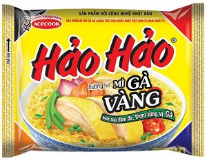 Пшеничная лапша «HAO HAO» со вкусом курицы, 75 гр.