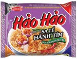 Пшеничная лапша «HAO HAO» со вкусом чили и хрустящего лука, 75 гр.