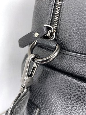 Сумка дорожная из экокожи черная