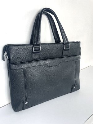 Сумка мужская деловая экокожа черная