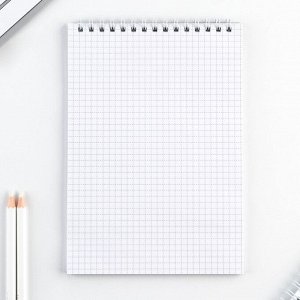 Блокнот А5, 40л "Котик", картонная обложка мягкая