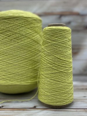 Пряжа для вязания 100 гр, Lino/lana 85% меринос гребенной 15% лен 460м/100г Limeade (лаймовый лимонад)