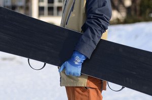 Японские утепленные резиновые термоперчатки SHOWA Blue 282