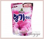 SANDOKKAEBI Кондиционер для белья «Цветочный» Soft Aroma Floral 1300 мл (мягкая упаковка) / 12