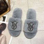 Тапочки домашние цвет серый