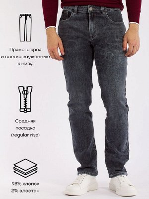 Джинсы Джинсы прямые классические со средней посадкой (regular rise) и слегка зауженные к низу. Подчеркивают форму ноги и при этом сохраняя прямую линию. Не прилегают к телу и очень органично смотрятс