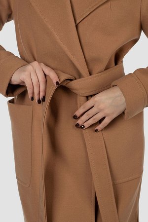 01-12046 Пальто женское демисезонное "Classic Reserve" (пояс)