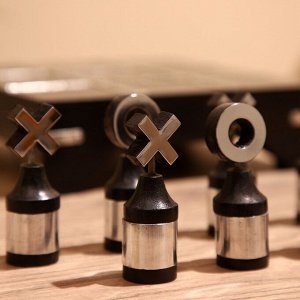 Игра настольная «Крестики-нолики», 20x20 см, манговое дерево, сталь