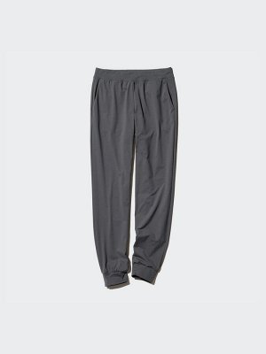 UNIQLO AIRism - ультраэластичные спортивные брюки увеличенной длины - 09 BLACK