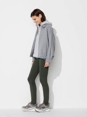 UNIQLO - ультраэластичные брюки джеггинсы, увеличенная длина - 09 BLACK