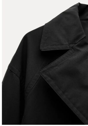 ТРЕНЧ WATER-REPELLENT МИДИ С ПОЯСОМ арт.  8073251, черный