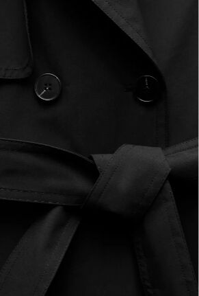ТРЕНЧ WATER-REPELLENT МИДИ С ПОЯСОМ арт.  8073251, черный