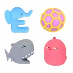 LASTIKS Игрушка-антистресс в виде животных, полимер, 7-11см, 3 дизайна