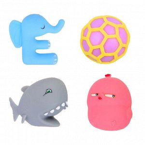 LASTIKS Игрушка-антистресс в виде животных, полимер, 7-11см, 3 дизайна