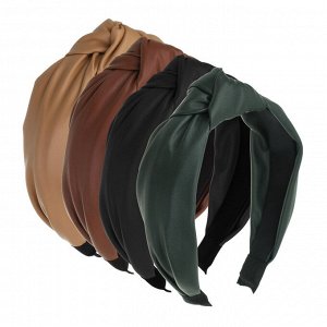 ЮНИLOOK Ободок для волос, 3см, PU, ABS, 3-4 цвета, ACS-66