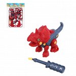ИГРОЛЕНД Игра головоломка-конструктор мини &quot;Динозавр&quot;, РР пластик, 10х14см, 4 вида
