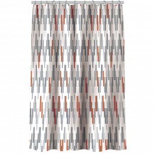 VETTA Шторка для ванной, с утяжелителем, полиэстер, 90 г/м2, 180x180см, "Геометрия ", 4 дизайна