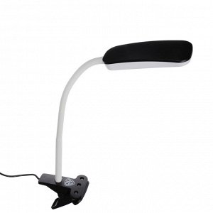 BY Светильник Клипс с зажимом 8 LED, питание USB, 5 Вт, 450 Лм, кабель 1,5м, пластик, чёрный
