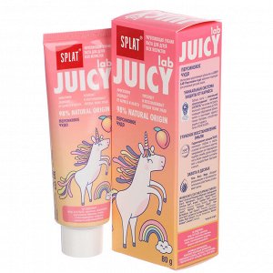 Зубная паста детская SPLAT JUICY LAB Персиковое чудо, туба, 80 г