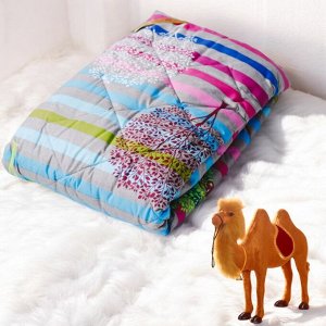 Одеяло детское с наполнителем из натуральной шерсти Mongolian Camel Wool, размер 110*145 см, рисунок в ассортименте, Монголия