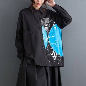 Женская рубашка с длинными рукавами