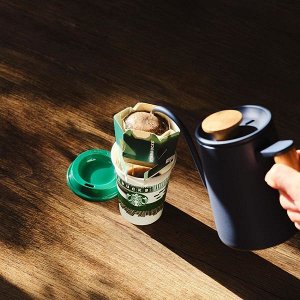 Starbucks Cup Pike Place Roast 50g - Подарочный набор Старбакс. Стакан и кофе оригами