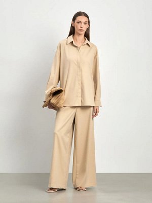 Рубашка однотонная, B3135/haven