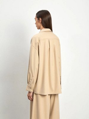 Рубашка однотонная, B3135/haven