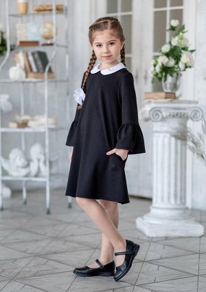 Платье школьное Дорофея, цвет черный