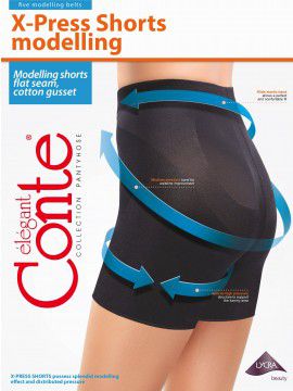 Шорты X-Press Shorts  (Conte) утягивающие легинсы-шорты выше колена, 90 ден