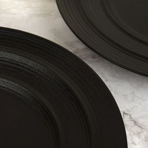 "Lucerne" Black" Тарелка обеденная 25,4см