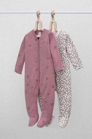 Комбинезон(Осень-Зима)+baby (роз.скандинавские цветы, клевер)