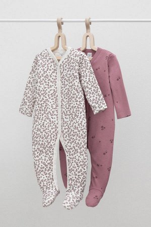 Комбинезон(Осень-Зима)+baby (роз.скандинавские цветы, клевер)