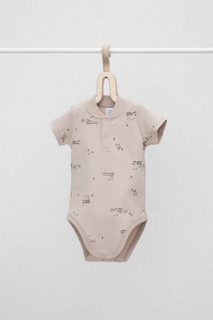Полукомбинезон(Осень-Зима)+baby (игрушечные паровозики на кремовом)