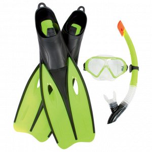 Набор для плавания Dream Diver, для взрослых, 3 предмета: маска, ласты, трубка, размер 42-44, цвет МИКС Bestway