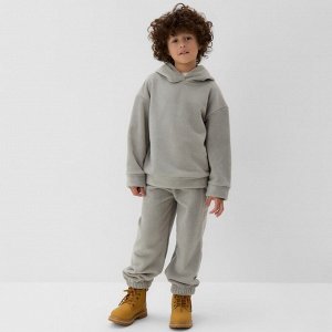 Костюм флисовый (худи и брюки) детский MINAKU: Fleece Soft, графит.
