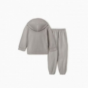 Костюм флисовый (худи и брюки) детский MINAKU: Fleece Soft, графит.
