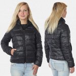 Стеганая женская куртка MAIK &amp; QS с капюшоном – греет не хуже пуха, не такая толстая, как пуховик и стирать проще. Есть ДЕТСКИЕ размеры! №3674 ОСТАТКИ СЛАДКИ!!!!