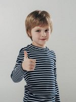 Сине-белая полоска Футболка д.р. для мальчиков