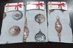 Полотенце кухонное рогожка 45*60 см Новогодняя игрушка