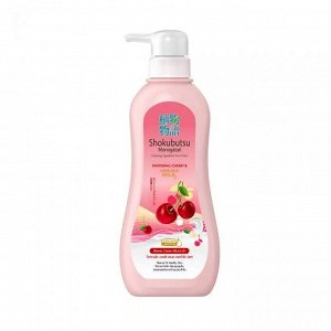 LION "Shokubutsu" Крем-гель для душа 500мл "Вишня и молочко Хоккайдо"Whitening Cherry & Hokkaido Milk" /12шт/ Таиланд