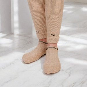 Шерстяные носки для кроссовок, короткие, 70% шерсть, размер 41-43, бежевые
