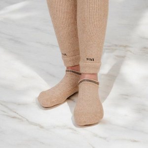 Шерстяные носки для кроссовок, короткие, 70% шерсть, размер 41-43, бежевые