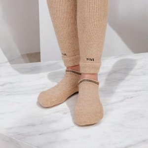 Шерстяные носки для кроссовок, короткие, 70% шерсть, размер 41-43, бежевые